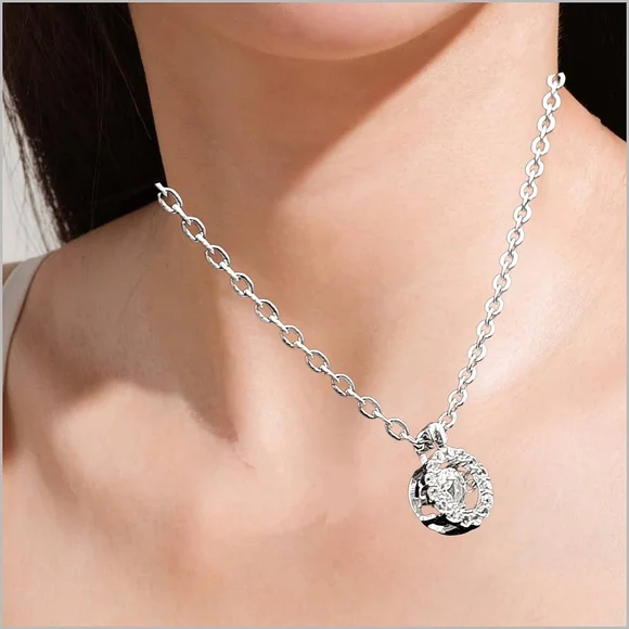 Elegant Sterling Silver Dancing Pendant with Necklace - Picture 2 of 6